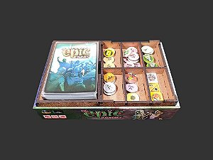 Organizador (SOFT INSERT PARANÁ) para Tiny Epic Zombies + Board Band (Elástico)