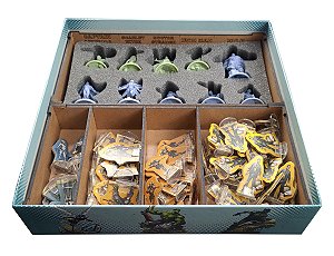 Organizador (SOFT INSERT PARANÁ) para Zombicide: Marvel Zombies - Heroes' Resistance + Board Band (Elástico)