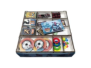 Organizador (SOFT INSERT PARANÁ) para Zombicide: Marvel Zombies Heroes' Resistance + Board Band (Elástico)