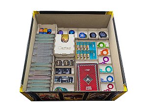 Organizador (SOFT INSERT PARANÁ) para Massive Darkness 2: Hellscape + Board Band (Elástico)