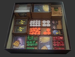 Organizador (INSERT MDF) para Duna: Imperium - Modelo 3 (com Dashboard) + Board Band (Elástico)