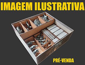 Organizador (INSERT MDF) para Ozob: A Cyberpunk Board Game + Expansões (PRÉ-VENDA)