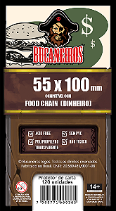 Sleeve Customizado para Food Chain - Dinheiro (55 x 100)