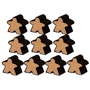 10x Meeples Extras para Quadro de Desafio | MDF Cru