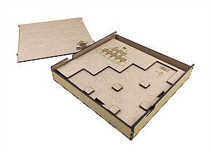 Playmat em MDF para 7 Wonders Duel (Modelo 1) - COM CASE