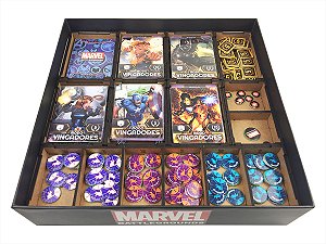 Organizador (INSERT MDF) para Marvel Battlegrounds