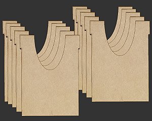 Kit com 10 Separadores para Caixa Organizadora para Card Games (Genérico) - MODELO VERTICAL