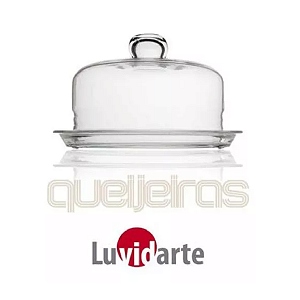 Queijeira - Porta Queijo 18 X 11 Cm De Vidro C/ Tampa