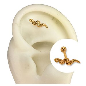 Tragus Piercing Brinco Para Mulher Borboleta Cobra Daith Piercing