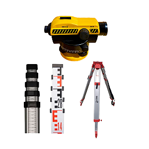 Kit Nível Optico Automático 32x + Mira 7m + Tripe KTS- 62