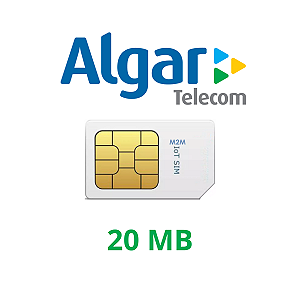 Chip M2M ALGAR 20 MB para Rastreamento Veicular
