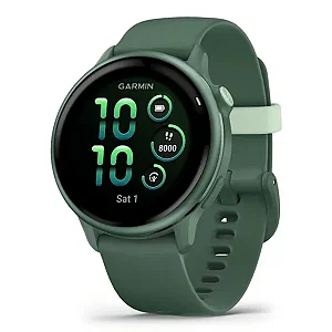 Monitor Cardíaco GPS Garmin Relógio Vivoactive 6 Jasper com pulseira Verde Jasper