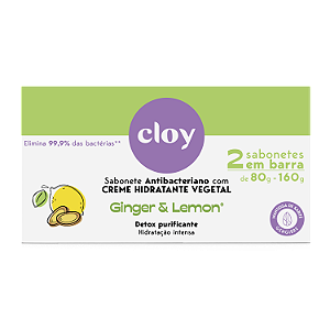 Sab. Cloy Beauty Bar Ginger e Lemon 2x80g