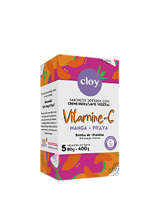 Sabonete Cloy Creme Hidratante Vitamine-C 5X80 Gramas