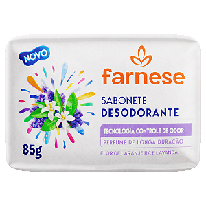 Sabonete Farnese Desodorante Flor De Laranjeira E Lavanda 85g