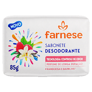 Sabonete Farnese Desodorante Framboesa E Baunilha 85g