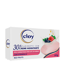SABONETE CLOY CREME HIDRATANTE RED FRUITS  80g
