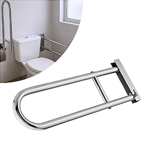 Barra de Apoio Articulada em U Alumínio NBR 9050 - Bruen