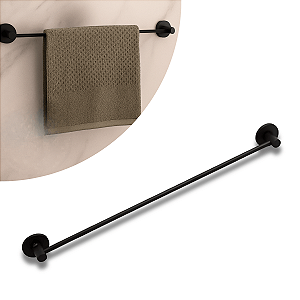 Porta Toalha Banho Veneza Preto