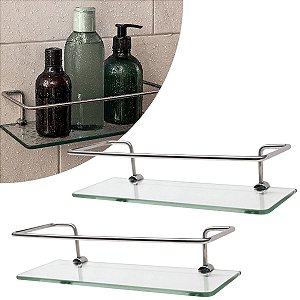 Kit 02 Porta Shampoo Reto Veneza 6mm