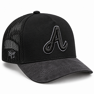 Boné Trucker Alpha Preto com Bordado 3D | A Ideia