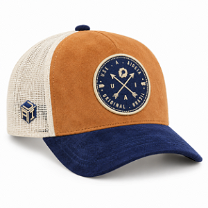 Boné Trucker Brasão Dubai Terroso e Azul | A Ideia