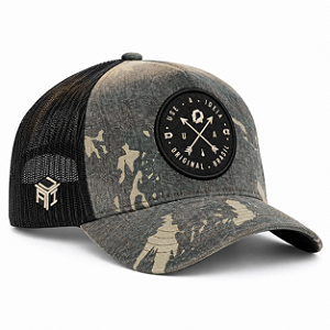 Boné Trucker Captain Camuflado com Brasão U.A.I. | A Ideia