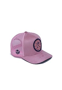 Boné Trucker Brasão Pink Ocean A Ideia