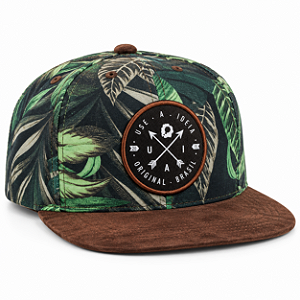 Boné Snapback Brasão Floresta com Aba Marrom | A Ideia