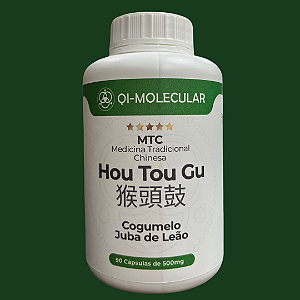 Houtou Gu - Cogumelo Juba de Leão (Hericium erinaceus) - 90 Cápsulas - 500mg