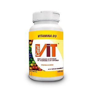 Vitamina D3 - Suplemento Vitamínico 90 Cáps.