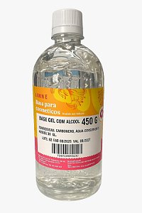 BASE GEL C/ ALCOOL 450 G (TEXTURA GROSSA)