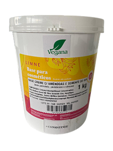BASE CREME C/ OLEOS AMENDOAS E SEMENTE DE UVA S/ PARABENOS + CONSISTENTE 1KG