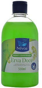 SABONETE LÍQUIDO PREMIUM NÉVOA 500ml ERVA DOCE VERDE