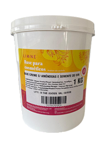 BASE CREME VEGETAL C/ ÓLEO DE AMÊNDOAS E SEMENTE UVA 1KG