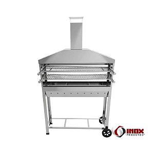 Churrasqueira 03 - Churrasqueira Com Coifa Para Espetinho Grande