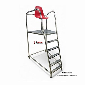 Cadeira Inox Guarda Vidas Guardião 01 – Cadeira em Aço Inox 304