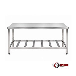 Mesa M85 – Mesa Industrial Inox Desmontável Linha Leve