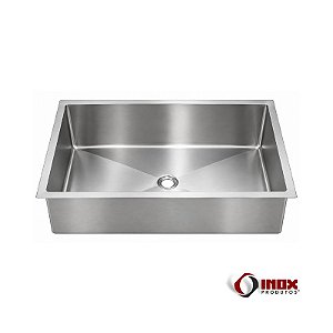 Cuba 02 - Cuba Industrial Inox com Tampa Reta Reforçada Chapa 1,0 mm