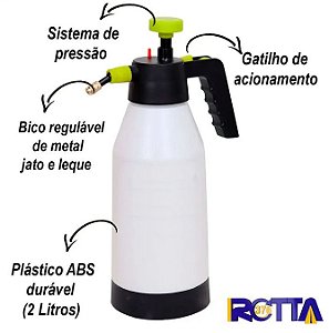 PULVERIZADOR MANUAL DE COMPRESSAO PREVIA CAPACIDADE 2 LITROS