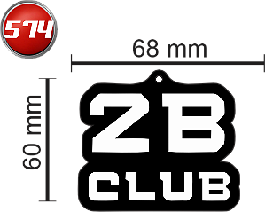 2 B CLUB 28161 6X6,8 CM  > MODELO AROMATIZANTE CHEIRINHO PERSONALIZADO