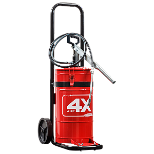 MAQUINA DE ENGRAXAR 14 KG VERMELHA C/ CARRINHO - JHF 4X