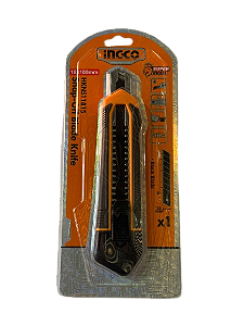 ESTILETE EMBORRACHADO INGCO LAMINA 18MMX 100MM - INGCO