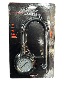 CALIBRADOR DUPLO DE PNEU C/MANOMETRO E MANGUEIRA - HIDRAFLUX