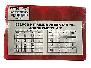 KIT ANEL VEDACAO ESTOJO O-RING 382 PCS 32 POLEGADA - ROTTA