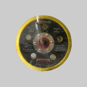SUPORTE/SAPATA P/ LIXADEIRA ORBITAL 5" C/ 05 FUROS - SuperPads