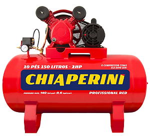 COMPRESSOR A AR 10/150 RED RCH 150L C/MM 2HP 110/220V IP2 10RED - CHIAPERINI