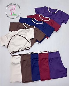 Conjunto Virginia bicolor short