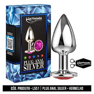PLUG ANAL SILVER VERMELHO