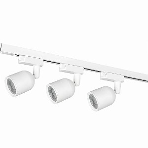 Kit Trilho Avant Elegance 3 Spots Branco Led 7W 6500K